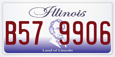 IL license plate B579906