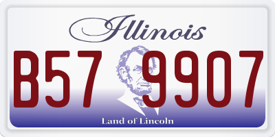 IL license plate B579907