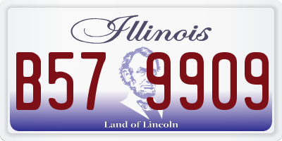 IL license plate B579909