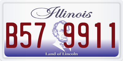 IL license plate B579911