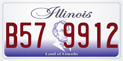 IL license plate B579912