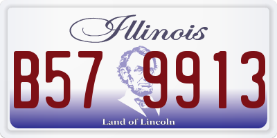 IL license plate B579913