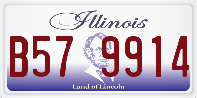 IL license plate B579914