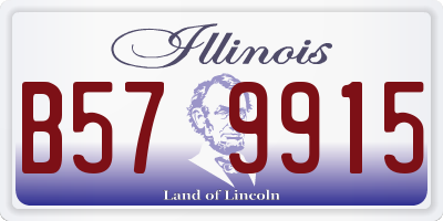 IL license plate B579915