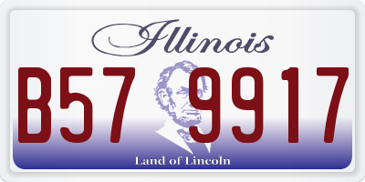 IL license plate B579917