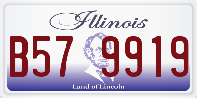 IL license plate B579919