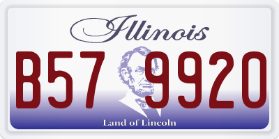 IL license plate B579920