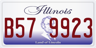 IL license plate B579923