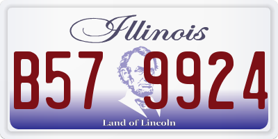 IL license plate B579924