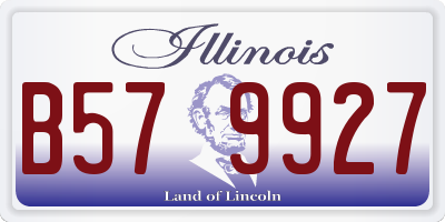 IL license plate B579927