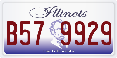IL license plate B579929
