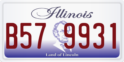 IL license plate B579931