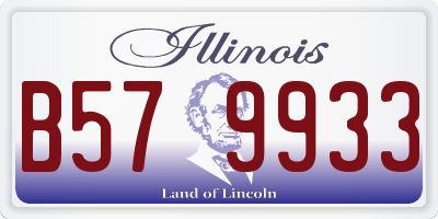 IL license plate B579933