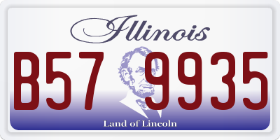 IL license plate B579935