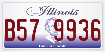 IL license plate B579936