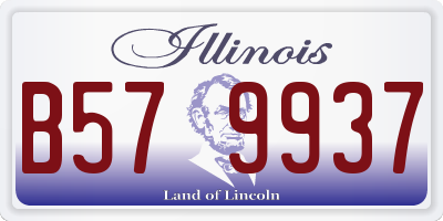 IL license plate B579937
