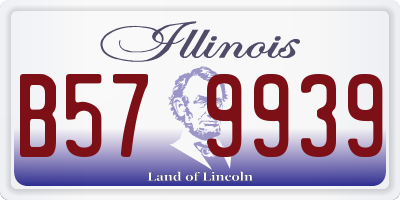 IL license plate B579939