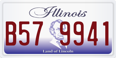 IL license plate B579941