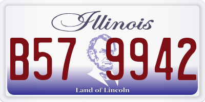 IL license plate B579942