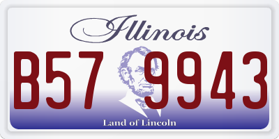 IL license plate B579943