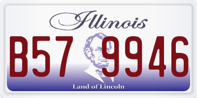 IL license plate B579946
