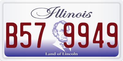 IL license plate B579949