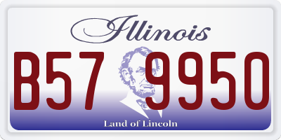 IL license plate B579950