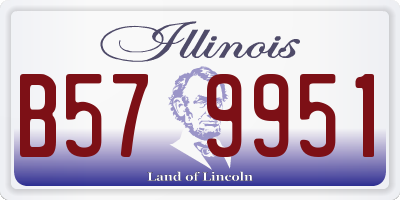 IL license plate B579951