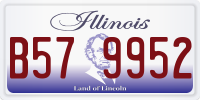 IL license plate B579952