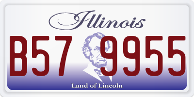 IL license plate B579955