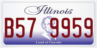 IL license plate B579959