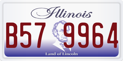 IL license plate B579964