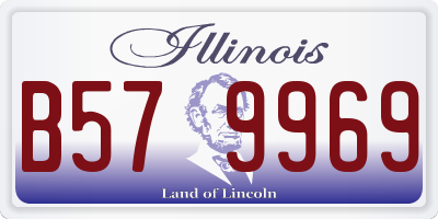 IL license plate B579969