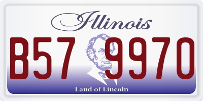 IL license plate B579970
