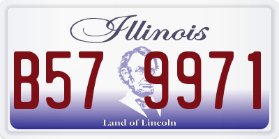 IL license plate B579971