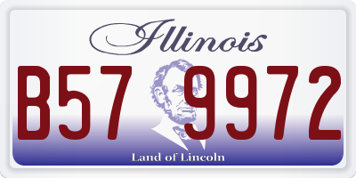 IL license plate B579972