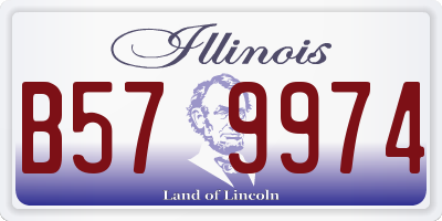 IL license plate B579974