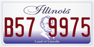 IL license plate B579975