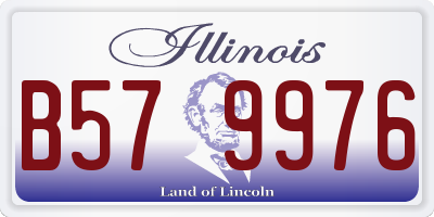 IL license plate B579976