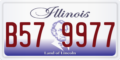 IL license plate B579977