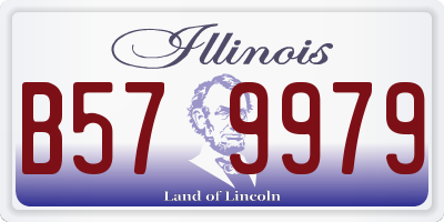 IL license plate B579979