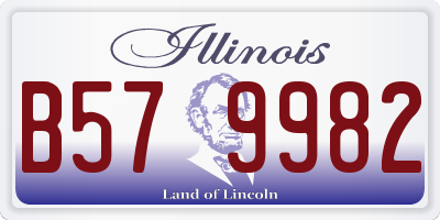 IL license plate B579982