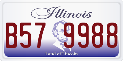 IL license plate B579988