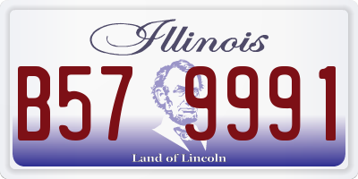 IL license plate B579991
