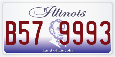 IL license plate B579993