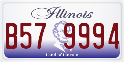 IL license plate B579994