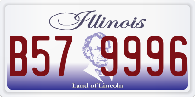 IL license plate B579996