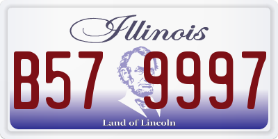 IL license plate B579997