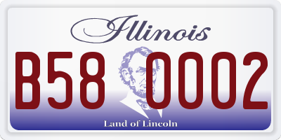 IL license plate B580002