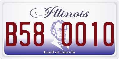 IL license plate B580010